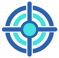 Illustration of business target icon